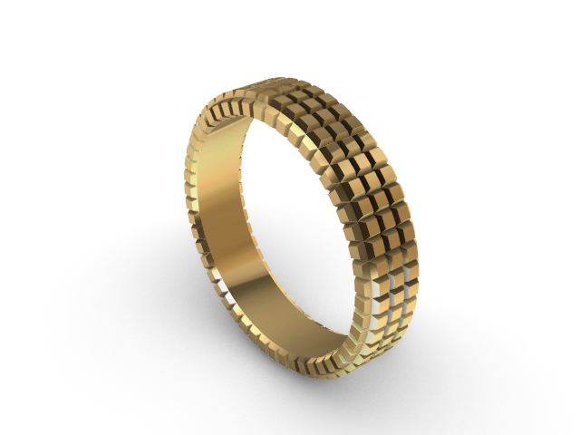 Обручальное кольцо в виде слитков золота